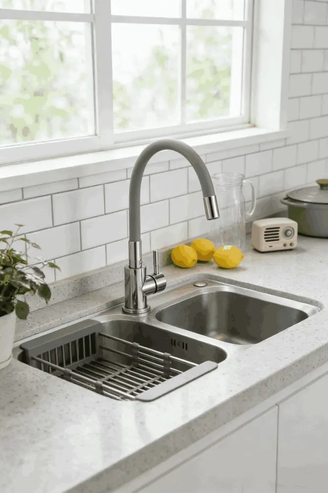 Смеситель Cerutti SPA CT12140, нержавеющая сталь, цвет серый купить,NaN