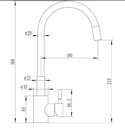 Смеситель Cerutti SPA CT12140, нержавеющая сталь, цвет серый купить,NaN