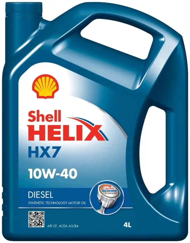 Моторное масло Полусинтетическое SHELL Helix 10W-40 4 л