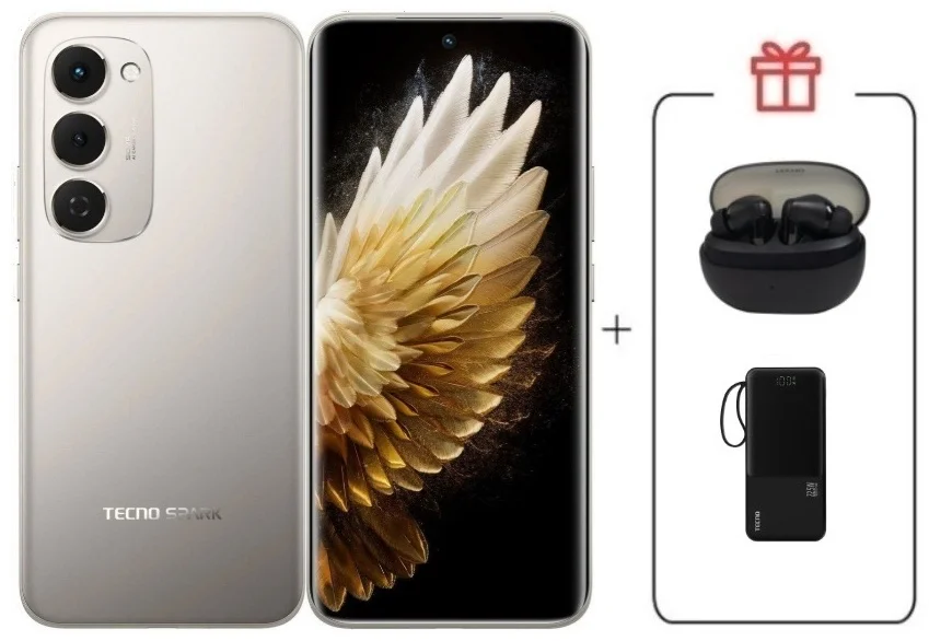 Смартфон Tecno Spark 40 Pro+ 8/256Gb Moon Titanium + подарок купить,NaN