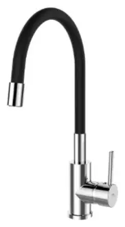 Смеситель Rubineta Twister-33(BK), латунь, цвет черный, хром - ForteMarket Смеситель Rubineta Twister-33(BK), латунь, цвет черный, хром купить,35200