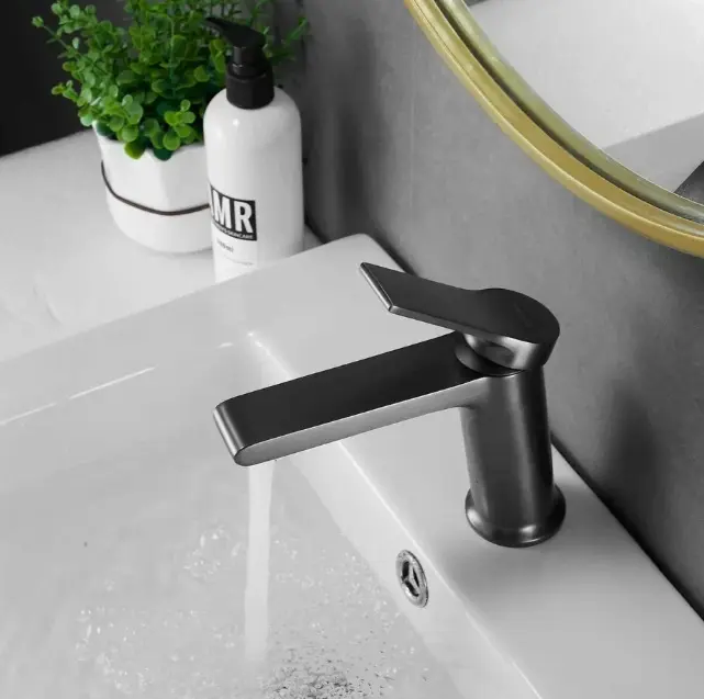 Смеситель Shevanik S8301T, латунь, цвет стальной купить,NaN