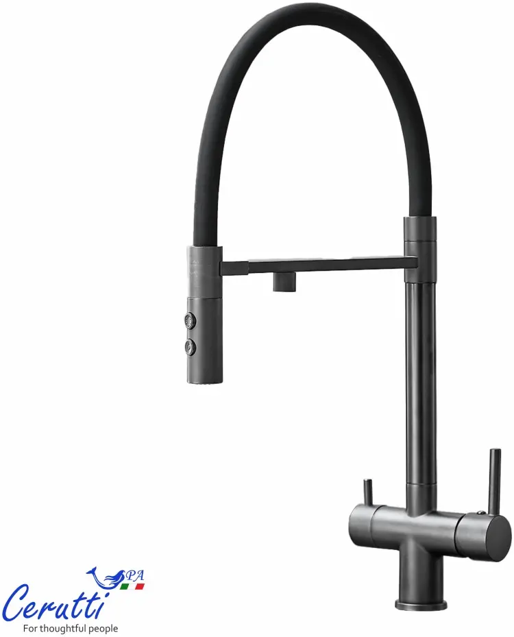 Смеситель Cerutti SPA CT12136, нержавеющая сталь, цвет серый - ForteMarket Смеситель Cerutti SPA CT12136, нержавеющая сталь, цвет серый купить,97700