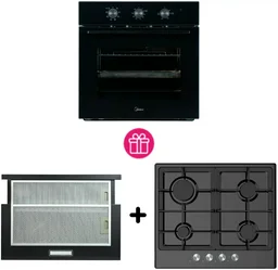 Духовой шкаф Midea MO 12800 GB + варочная поверхность Midea MG 606 B + вытяжка Midea MH 60P205 B