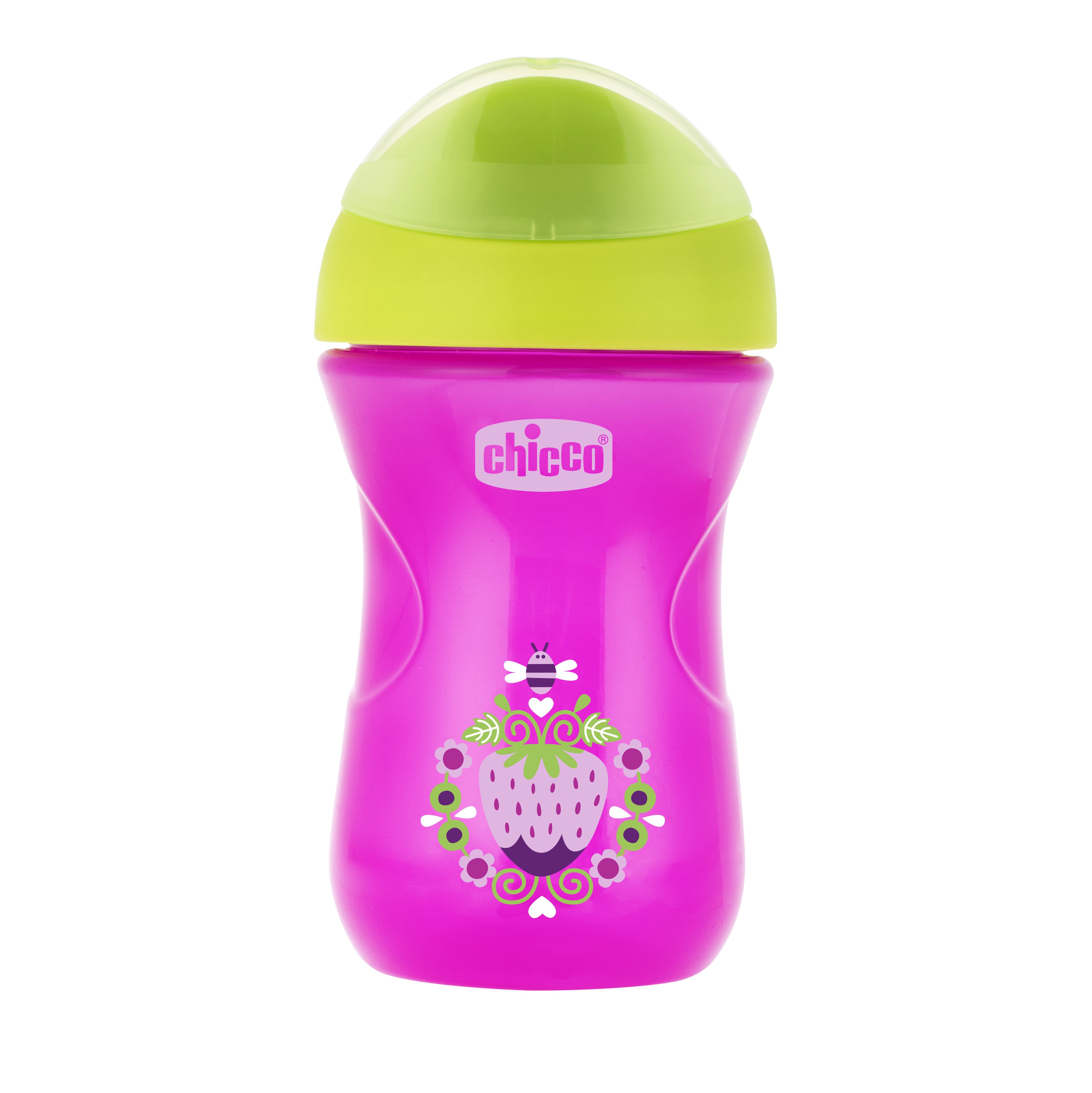 Поильник Chicco Easy Cup 12м+ розовый купить,NaN