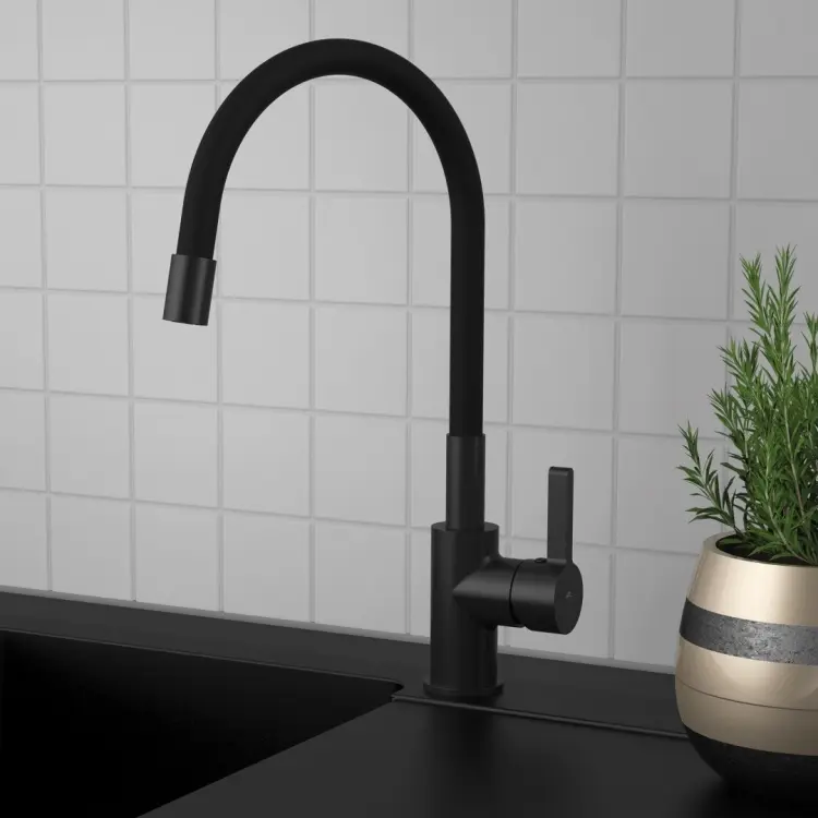 Смеситель Rubineta FL300668, латунь, цвет черный купить,51500