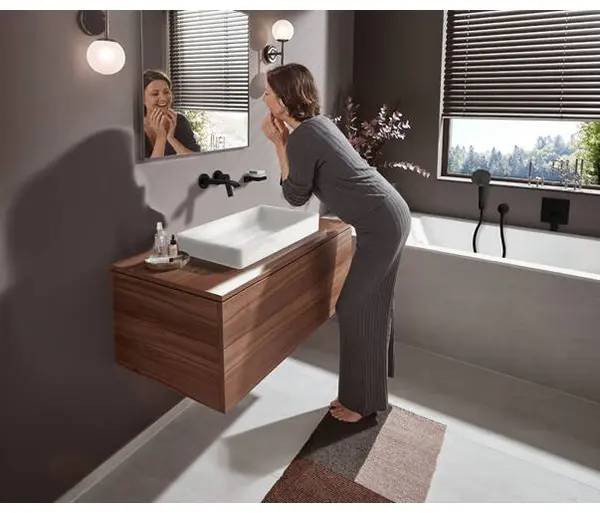 Смеситель Hansgrohe Vivenis 75050670, латунь, цвет черный купить,321632