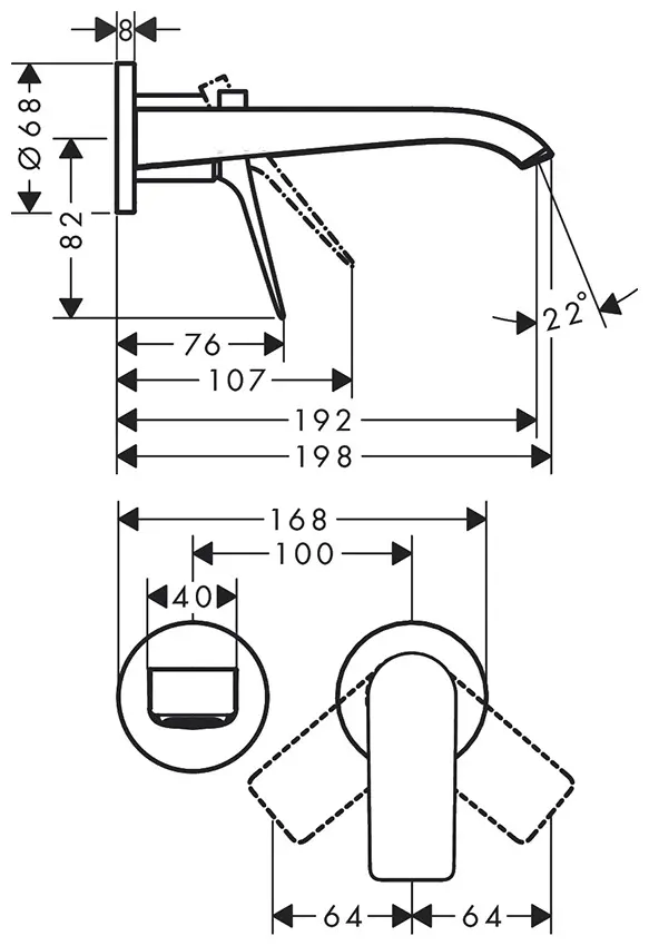 Смеситель Hansgrohe Vivenis 75050670, латунь, цвет черный купить,321632