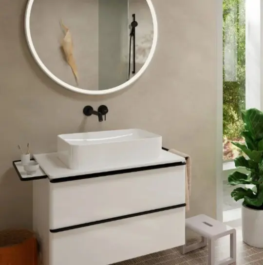 Смеситель Hansgrohe Tecturis S 73351670, латунь, цвет черный купить,309100