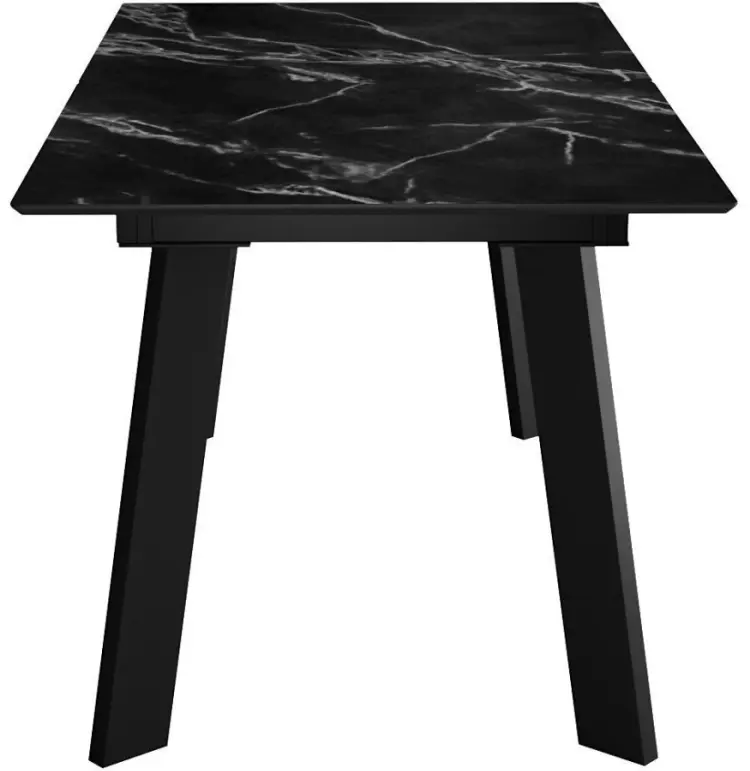Обеденный стол ДИК Dikline DKH160, 160х90x78 см, МДФ, черный купить,NaN