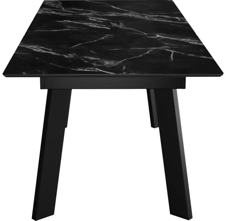 Обеденный стол ДИК Dikline DKH160, 160х90x78 см, МДФ, черный купить,NaN
