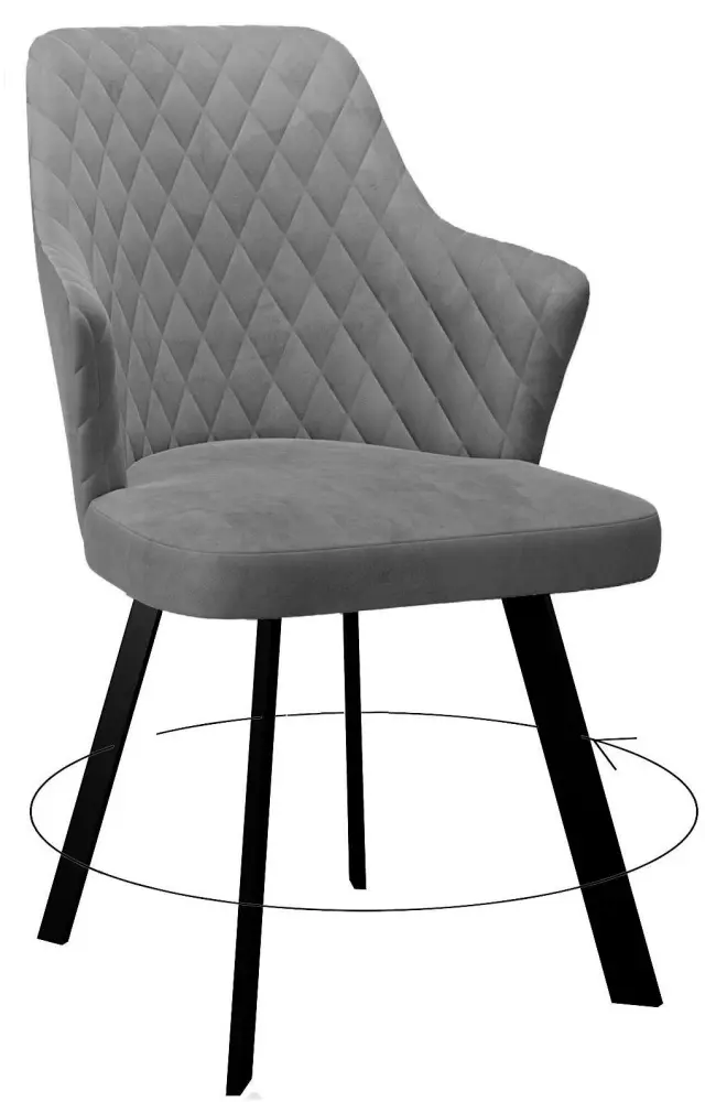 Стул ДИК DikLine 245, 85x50x63 см, серый 1 шт. купить,NaN