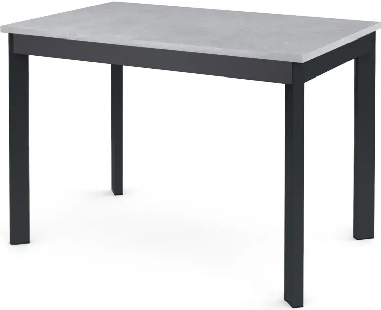 Обеденный стол ДИК DikLine L110, 110х68x75 см, ЛДСП, черный, серый купить,NaN