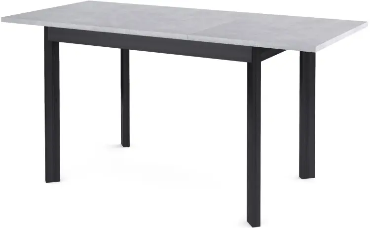 Обеденный стол ДИК DikLine L110, 110х68x75 см, ЛДСП, черный, серый купить,NaN