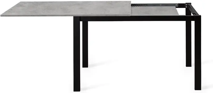 Обеденный стол ДИК DikLine L110, 110х68x75 см, ЛДСП, черный, серый купить,NaN
