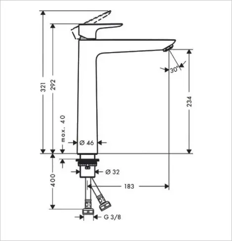 Смеситель Hansgrohe 71717000, латунь, цвет хром купить,228200