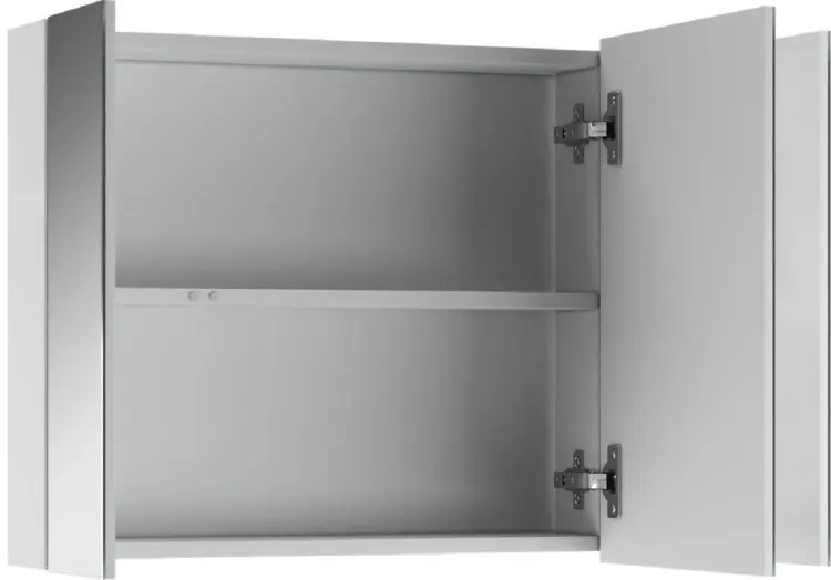 Шкаф зеркальный навесной KABINKA.KZ Адай, 80x14.1x55.5 см, белый купить,NaN
