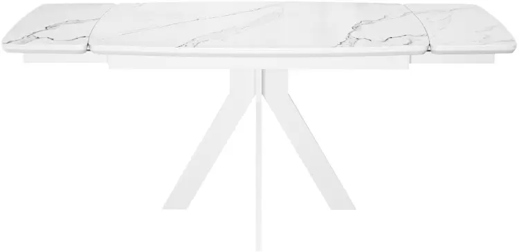 Обеденный стол ДИК DikLine DKU120, 120х80x77 см, керамогранит, белый купить,NaN
