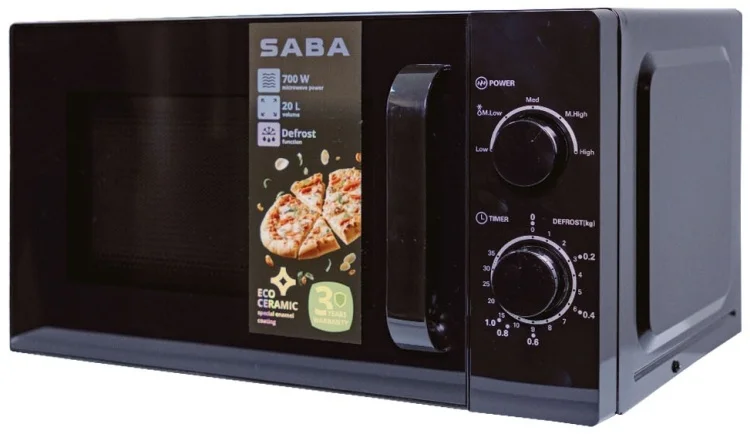 Микроволновая печь Saba MS720HBL Black - ForteMarket Микроволновая печь Saba MS720HBL Black купить,0