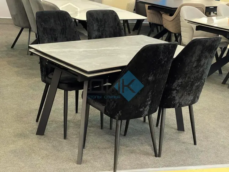 Стул ДИК DikLine 327, 100x46x64 см, черный 1 шт.