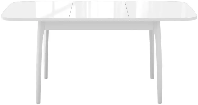 Обеденный стол ДИК DikLine M15, 105х75x75 см, ЛДСП, стекло, белый купить,NaN