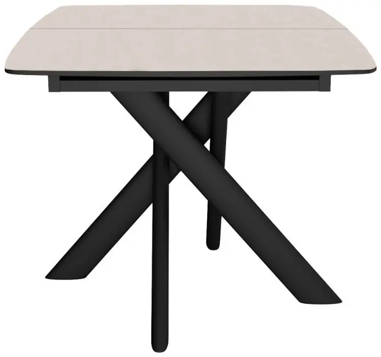 Обеденный стол ДИК DikLine DKB110, 110х80x76 см, керамика, бежевый купить,NaN