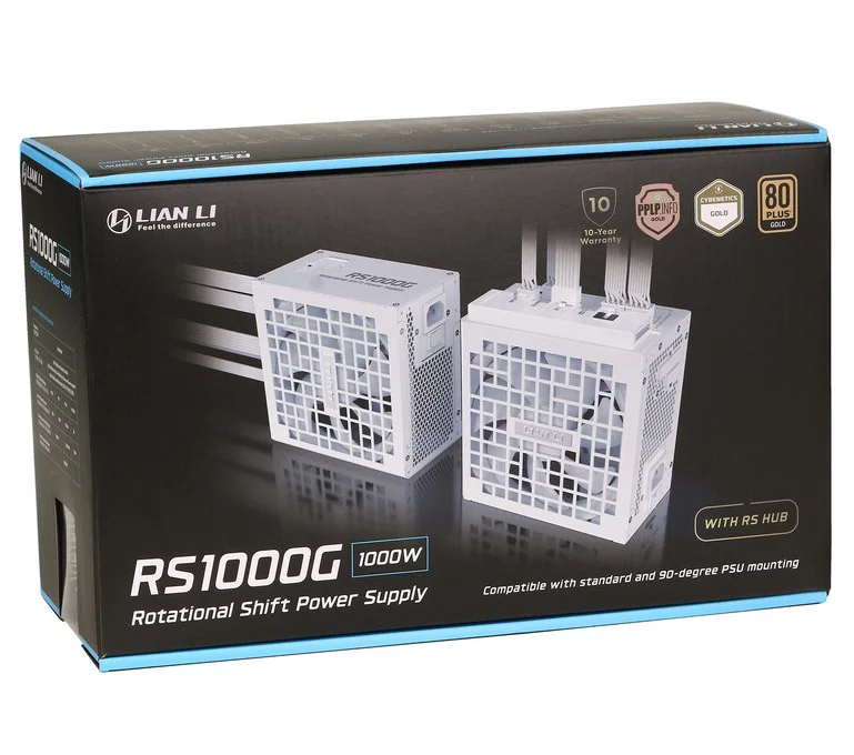 Блок питания Lian Li RS1000G G9P.RS1000G.WH00.EU 1000W with RS Hub White купить,97990