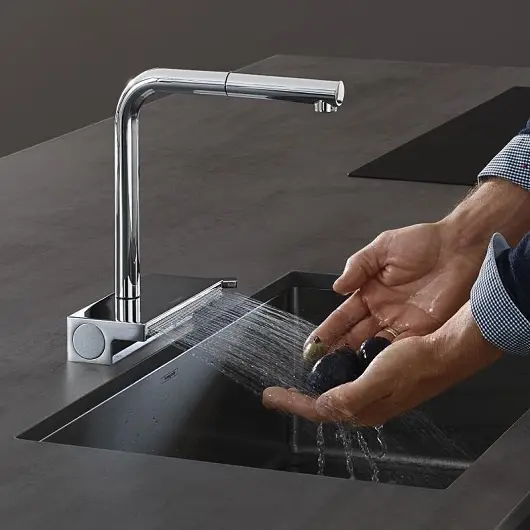 Смеситель для кухни Hansgrohe Aquno Select M81 73836800, латунь, цвет хром купить,NaN