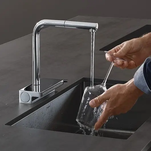 Смеситель для кухни Hansgrohe Aquno Select M81 73836800, латунь, цвет хром купить,NaN