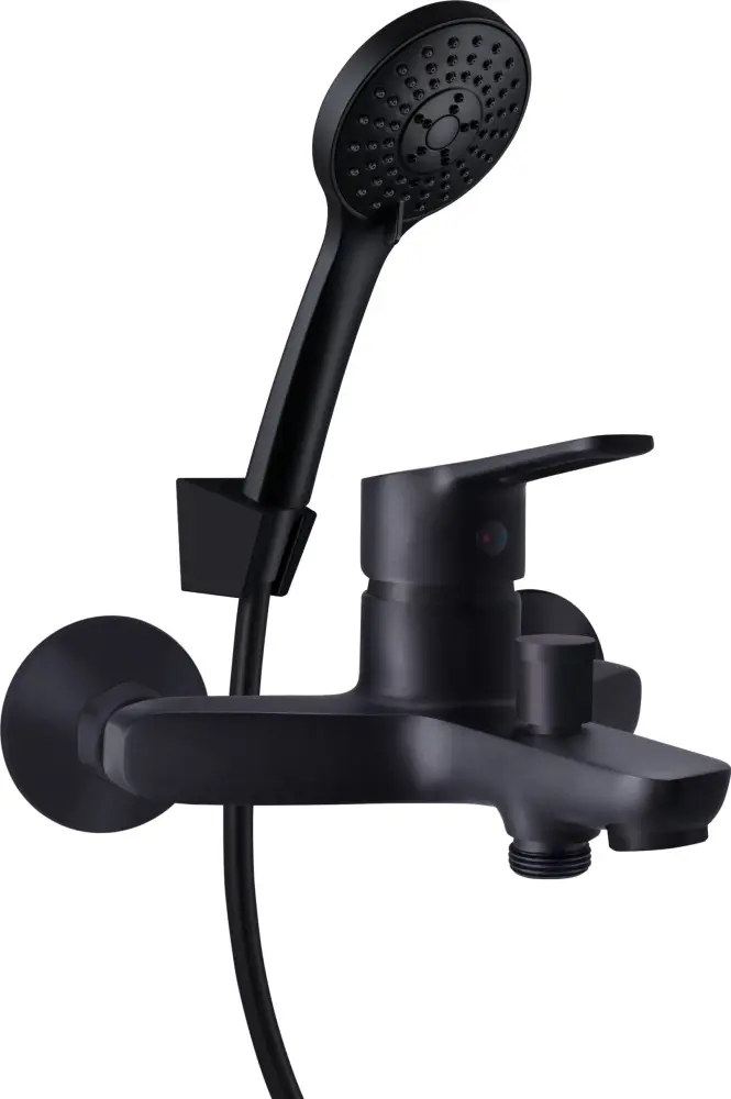 Смеситель для ванны Rubineta Uno 10/K BK2 N10D661, латунь, цвет черный