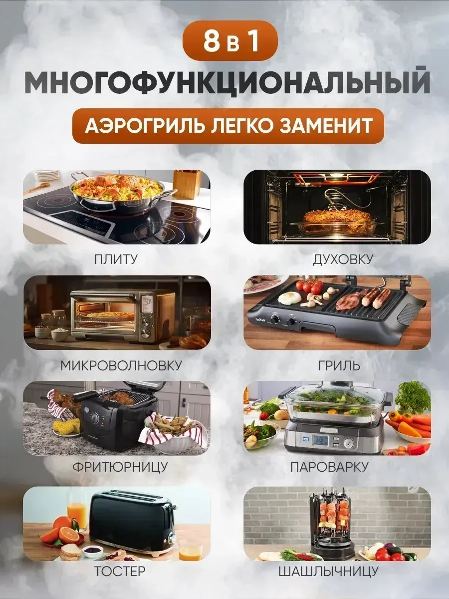 Аэрогриль Jamaky JMK 5005 черный