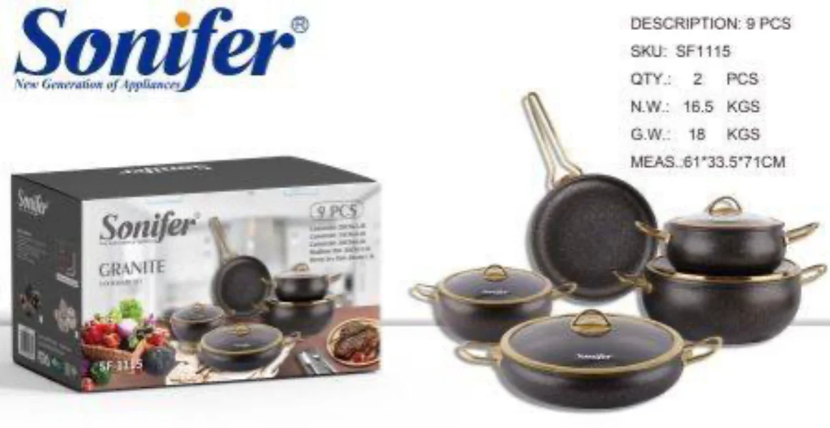 Набор кастрюль Sonifer SF 1115 9 в 1