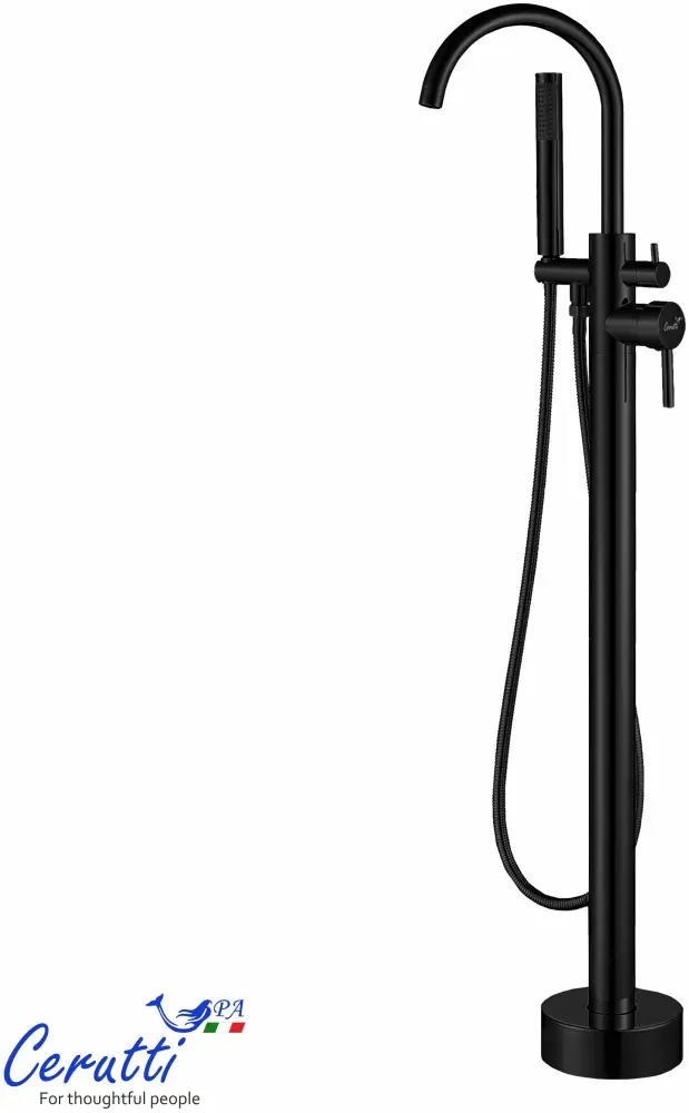 Смеситель Cerutti SPA CT12114, латунь, цвет черный