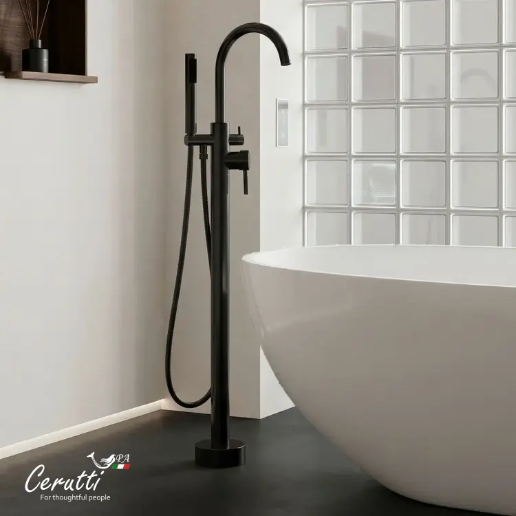 Смеситель Cerutti SPA CT12114, латунь, цвет черный