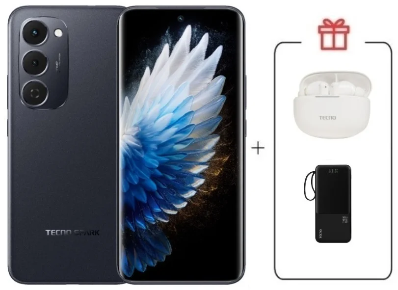 Смартфон Tecno Spark 40 Pro+ 8/256Gb Nebula Black + подарок купить,NaN