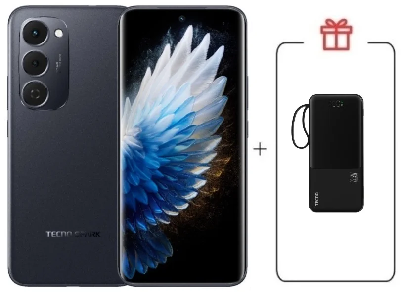 Смартфон Tecno Spark 40 Pro+ 8/256Gb Nebula Black + подарок купить,NaN