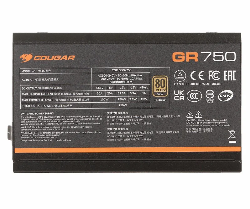 Блок питания Cougar GR 750 750W купить,NaN