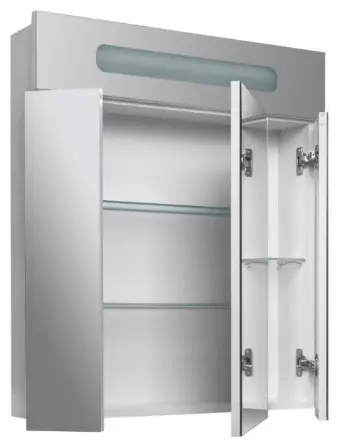 Шкаф зеркальный навесной KABINKA.KZ Ломбардия 70, 70x15x80 см, белый купить,NaN