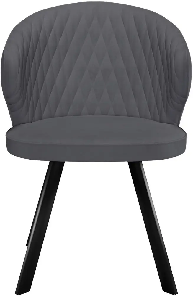 Стул ДИК DikLine 249, 82x53x61.5 см, серый, черный 1 шт. купить,NaN