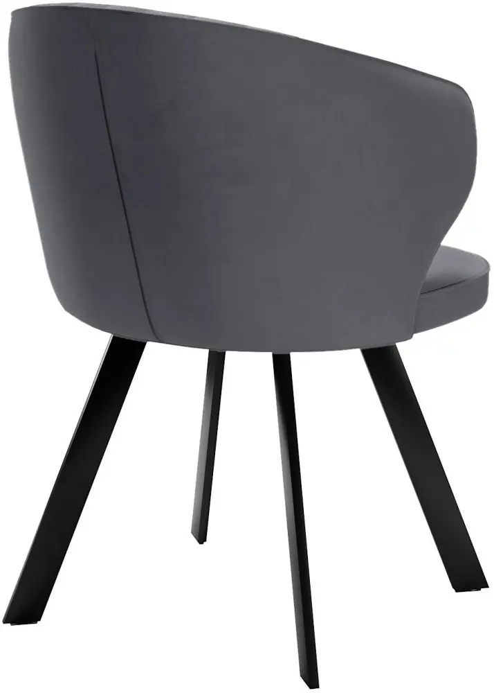 Стул ДИК DikLine 249, 82x53x61.5 см, серый, черный 1 шт. купить,NaN
