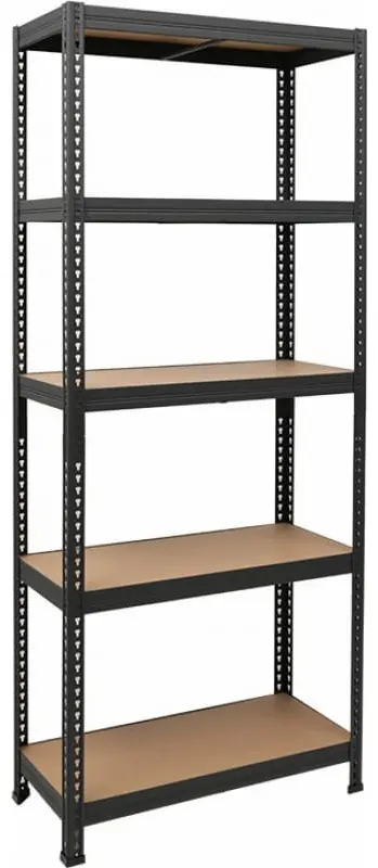 Стеллаж напольный Практик, 75x35x180 см, серый