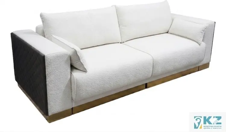 Диван Кубо, 260х120 см, обивка букле, белый купить,NaN