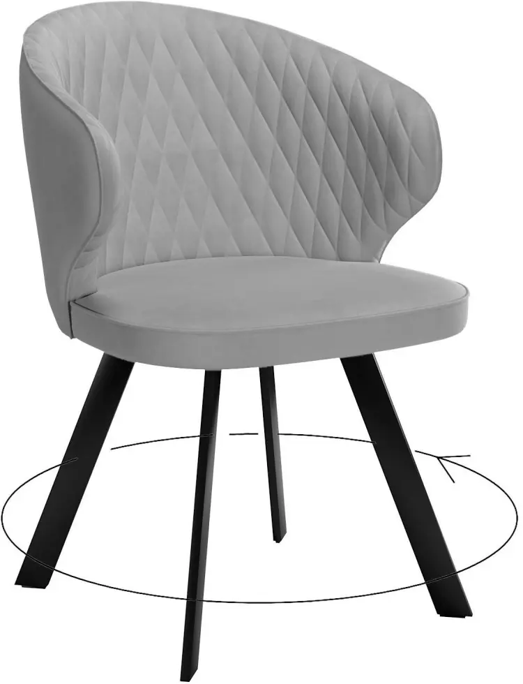 Стул ДИК DikLine 249, 82x53x61.5 см, серый 1 шт. купить,NaN