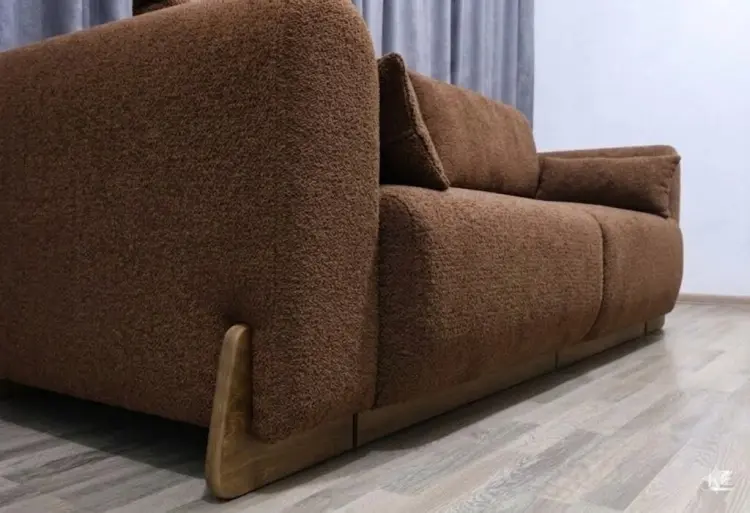 Диван Дюна, 250х120 см, обивка микровелюр, коричневый купить,NaN