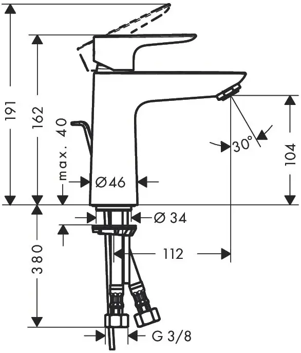 Смеситель Hansgrohe Tallis New E 71710000, латунь, цвет хром купить,140300