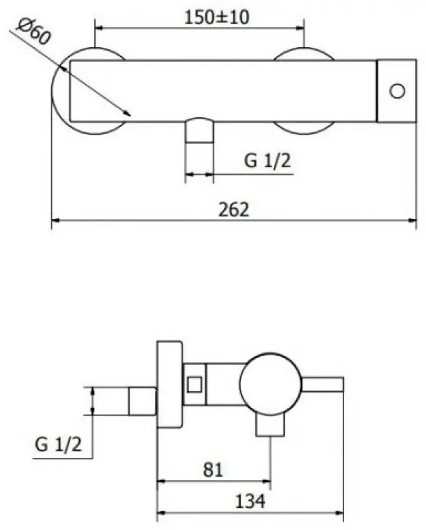 Смеситель для душа Teorema Jabil 25 7320211-002, латунь, цвет хром купить,44240