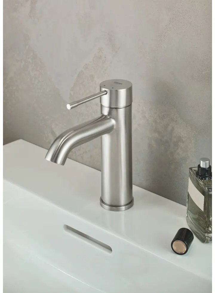 Смеситель для раковины (умывальника) Grohe 24171 цвет стальной, однозахватный купить,NaN
