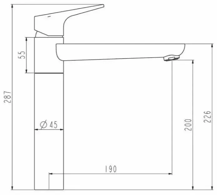 Смеситель ESKO PE 25, латунь, цвет хром купить,80855