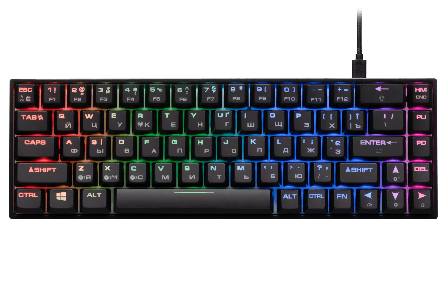 Клавиатура 2E Gaming KG380 RGB Gateron Brown Switch 2E-KG380UBK-BR черная