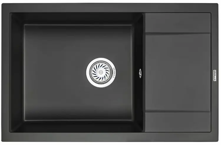 Кухонная мойка GRANULA 7805 78х50х22 см, кварцевый песок, тон турмалин